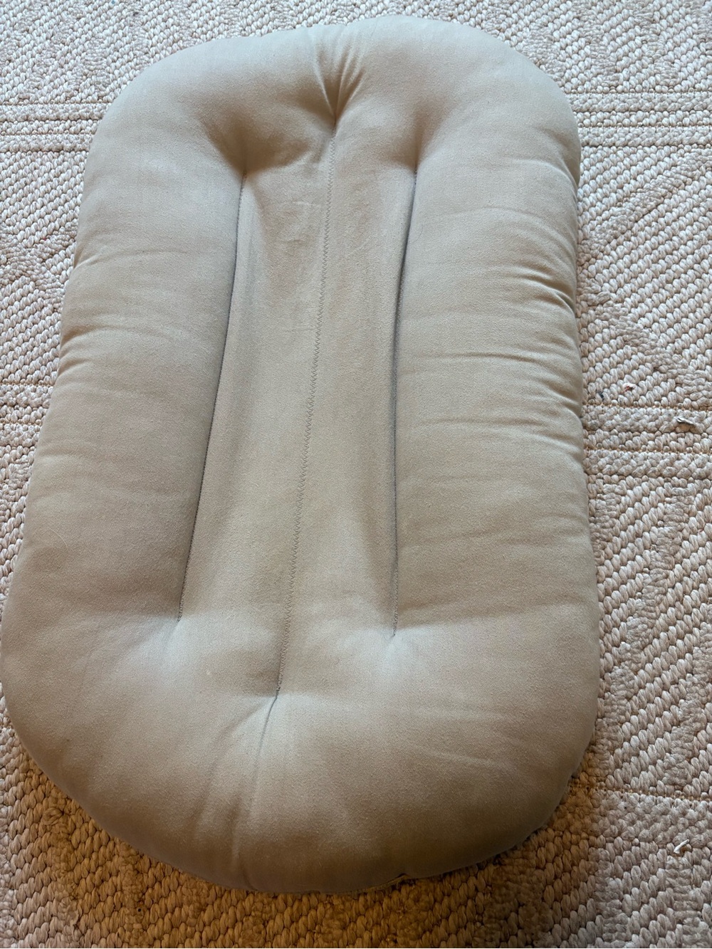 Snuggle Me Organic Neutral Tan Infant Lounger Cushion